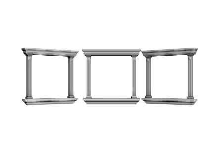 Jane Europe window cover window cover component window cover Roman column window cover 3d model