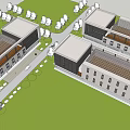 Modern Office Building Office Building II 3d model