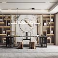New Chinese Style Study 3d model