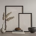 Modern Ornaments Combination Hay Vase Ornaments Combination 3d model