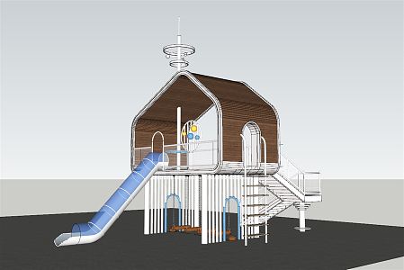 Modern play equipment Children's equipment Children's entertainment area equipment 3d model