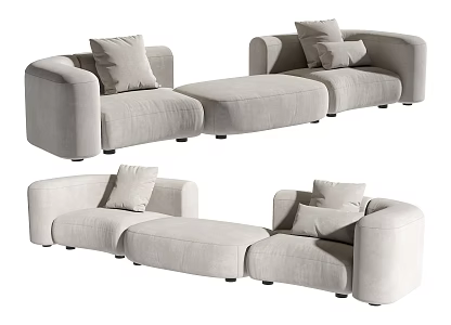 Modern Multiplayer Sofa 3d model