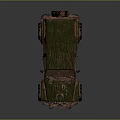 Green Brown Camouflage Off Road Vehicle With Rustic Weathered Exterior And Large Tires