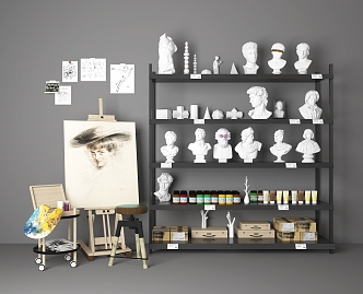 Modern Art Supplies 3d model