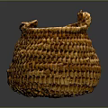 Handwoven Storage Basket With Decorative Design For Practical Household Use