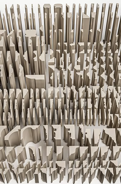 Various Types of Gypsum Coving Including Decorative and Architectural Profiles 3d model