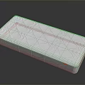 Comfortable Mattress With Quilted Wave Pattern Surface White Top Gray Base And Red Label
