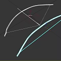 Two Traditional Wooden Bows With String And Curved Structure For Archery