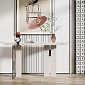 Modern End Desk 3d model