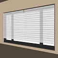 White Light Filtering Venetian Blinds In Modern Window For Bright Room Interior