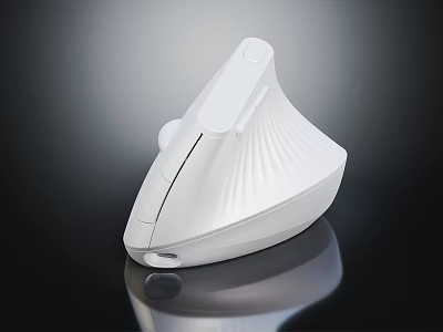 Sleek White Electric Iron With Modern Textured Surface And Reflective Base On Black Background 3d model