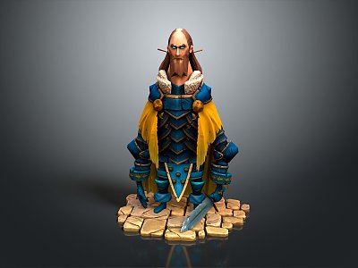 Western Samurai Western Warrior Western Hero Western Warrior Knight Hero Ancient Warrior Paladin 3d model