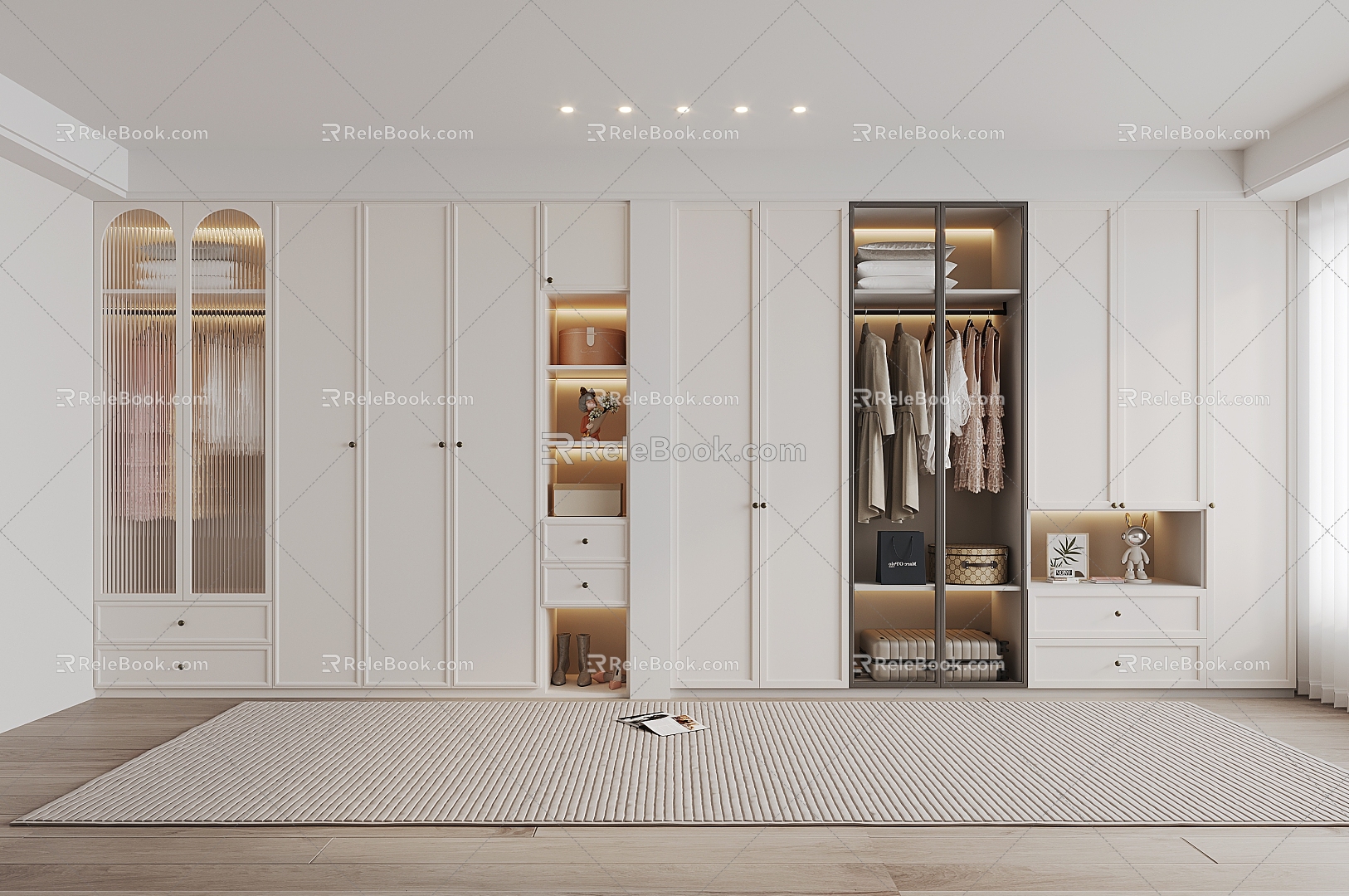 French Cream Wardrobe 3d model