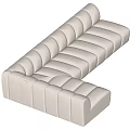 Modern Multiplayer Sofa Corner Sofa 3d model