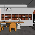 Modern study 3d model