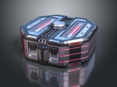 Modern Box Science Fiction Box Science Fiction Box 3d model