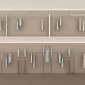 Sturdy Metal Display Racks With Hanging Clothes For Modern Retail Clothing Stores