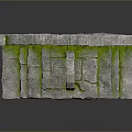 Ancient Stone Landscape Featuring Archway Stone Steps And Lush Green Moss On Historic Stone Structure