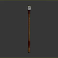 Classic Hammer With Gray Head Wooden Handle And Red Stripes