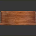 Mahogany Wooden Electronic Wall Clock with Round Dial Roman Numerals and Gold Pendulum