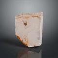High Quality Natural White Stone With Orange Veins And Rough Surface Texture