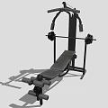 Multifunctional Home Gym Fitness Equipment With Weight Bench Barbell Rack And Dumbbells