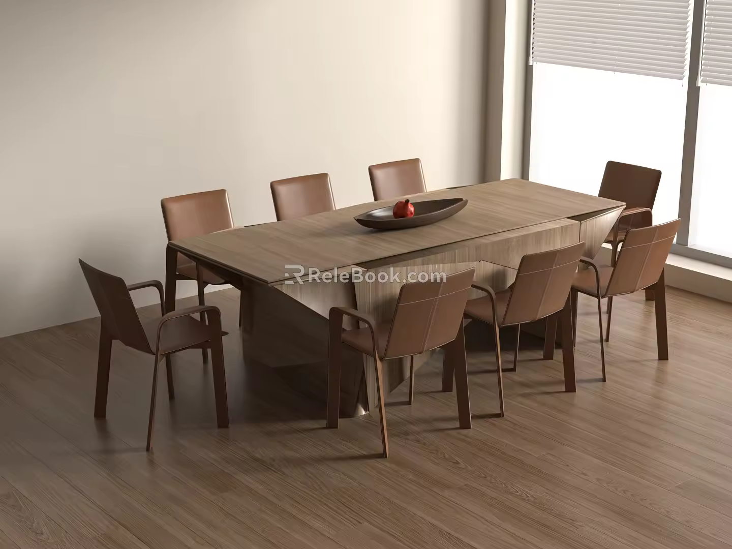 Modern Dining Table and Chair Combination Dining Table Dining Chair Single Chair Desktop Decoration Restaurant 3d model