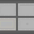 Different Styles White Gypsum Cornice Panels with Decorative Designs for Interior Decoration