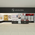 Perfume Store Cosmetics Store Cosmetics Showcase Counter 3d model