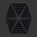 Star Wars TIE Fighter Spaceship Model With Solar Panels And Spherical Cockpit