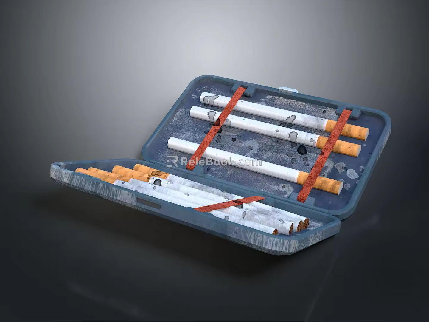 Cigarette Box Filter Cigarette Realistic 3d model