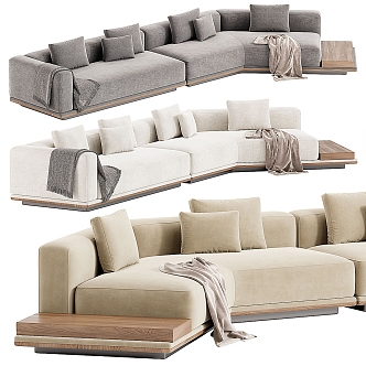 Miloti Minotti Multiplayer Sofa Collection 3d model