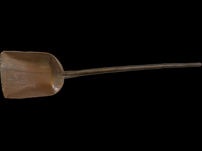 Traditional Handcrafted Copper Spatula Ideal for Kitchen Cooking Utensils 3d model