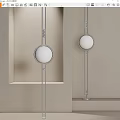 Modern floor lamp spherical floor lamp 3d model