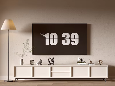 Modern Cream Style TV Cabinet Entire Cabinet Sideboard Cabinet Balcony Cabinet Locker Entry 3d model