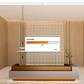 Modern Reception Desk Reception Hall Reception Front Desk 3d model