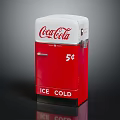 Vintage Coca-Cola Classic Electronic Vending Machine With 5 Cent Ice Cold Beverage Dispenser