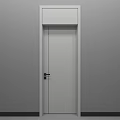 Modern White Hinged Door For Home Interior With Sleek Design And Black Handle