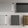 Modern Stylish Radiators with Various Designs in White Gray and Gold Colors