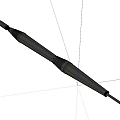 Black Metal Pen With Sleek Body And Two End Design For Writing Use