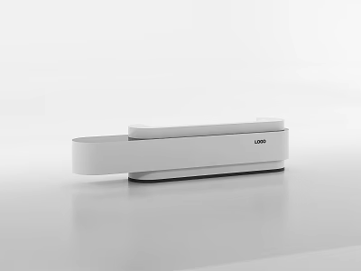 Modern Reception Desk Front Desk 3d model