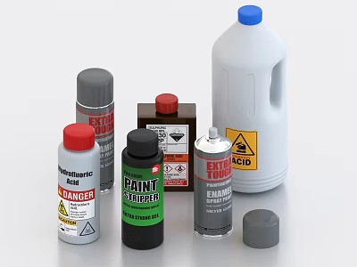 Chemical Products Pesticide Herbicide Pesticide Cleaner Detergent 3d model