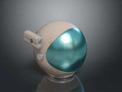 Futuristic Tactical Weapon Design With Blue Transparent Panel And Metallic Control Structure 3d model