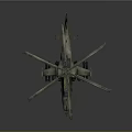 Military Combat Helicopter With Dual Rotor Camouflage Design And Armed Equipment