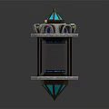 Medical Device With Metal Frame Transparent Glass Blue Accents And Multi Layer Structure