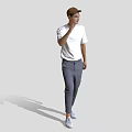 Realistic Characters Modern Characters Men's Background Characters Static Characters Scanning Characters Standing Posture 3d model