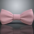 Elegant Soft Pink Bow Tie Fashion Accessory For Formal Events And Parties