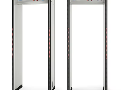 Public Facility Walk Through Security Gate For Safety Inspection In Public Areas 3d model