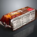 Delicious Chocolate Bar With Opened Wrapper Visible Chocolate Inside And Nutrition Facts Label