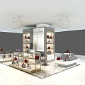 Cree Kree Store Interior With Red And Black Handbags On Display Shelves And Counter